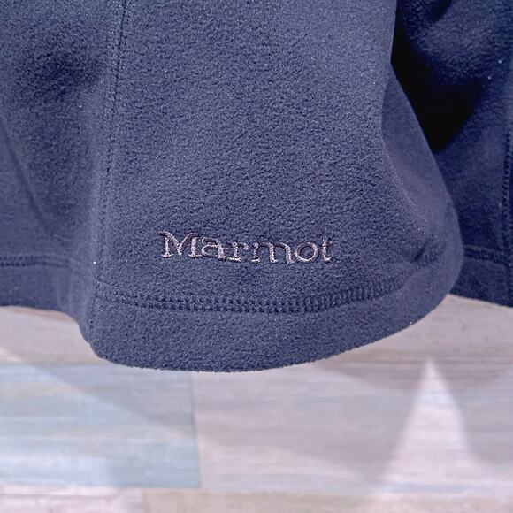 PAVE/X x MARMOT Half Zip Rocklin Fleece Pullover Black Lightweight Womens XL - Picture 4 of 7